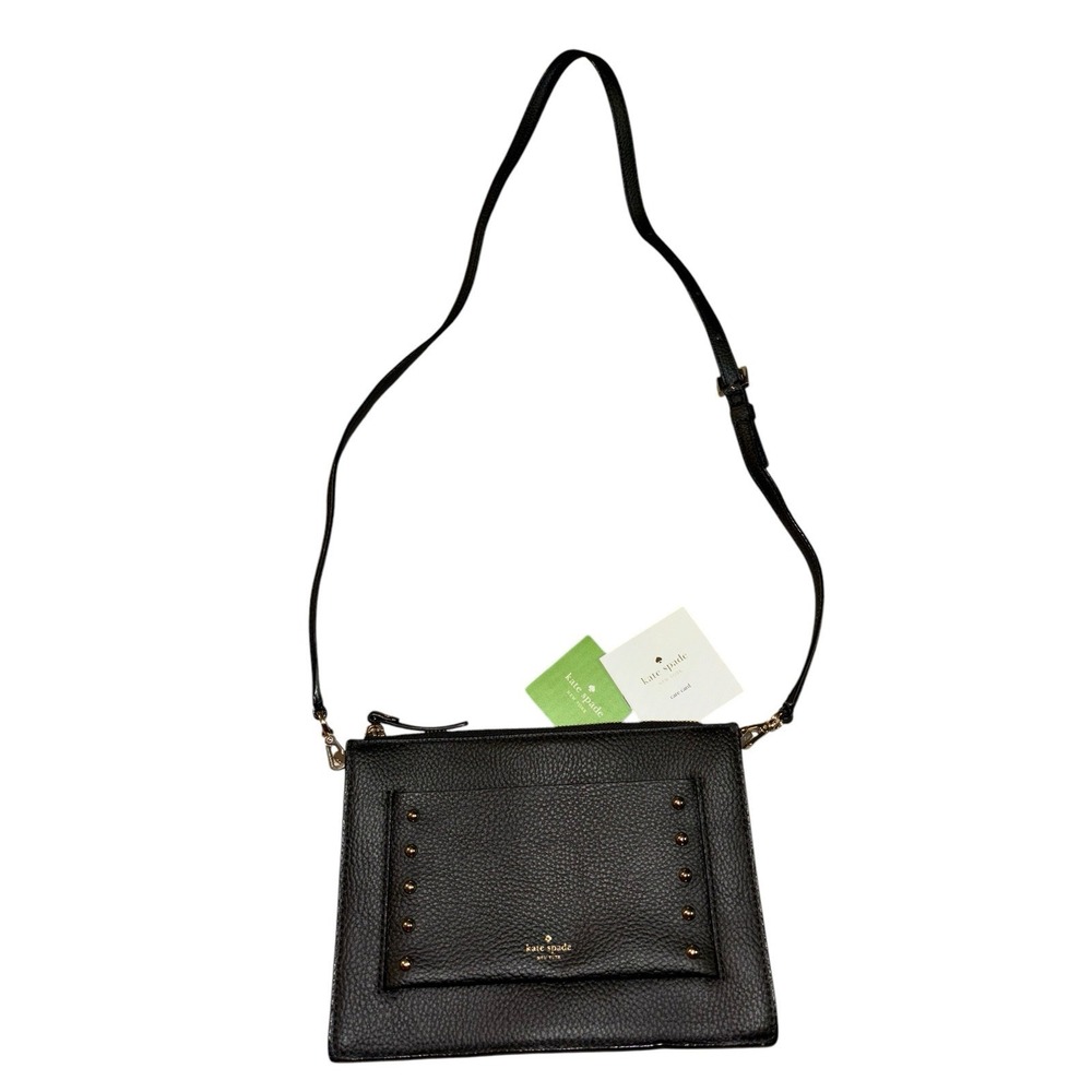 New Kate Spade Austin Street Clarise Leather Black Crossbody Purse - Picture 4 of 14